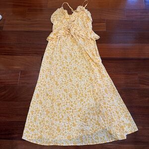 Old Navy Yellow Floral Dress